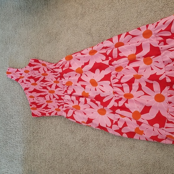 BTFBM Dresses & Skirts - BTFBM Bright & Vibrant Medium Floral One Shoulder Flowy Spring Summer Maxi Dress